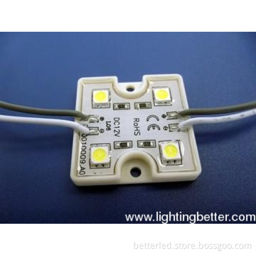 On sale high light 4 lLEDs LED module with plastic cover